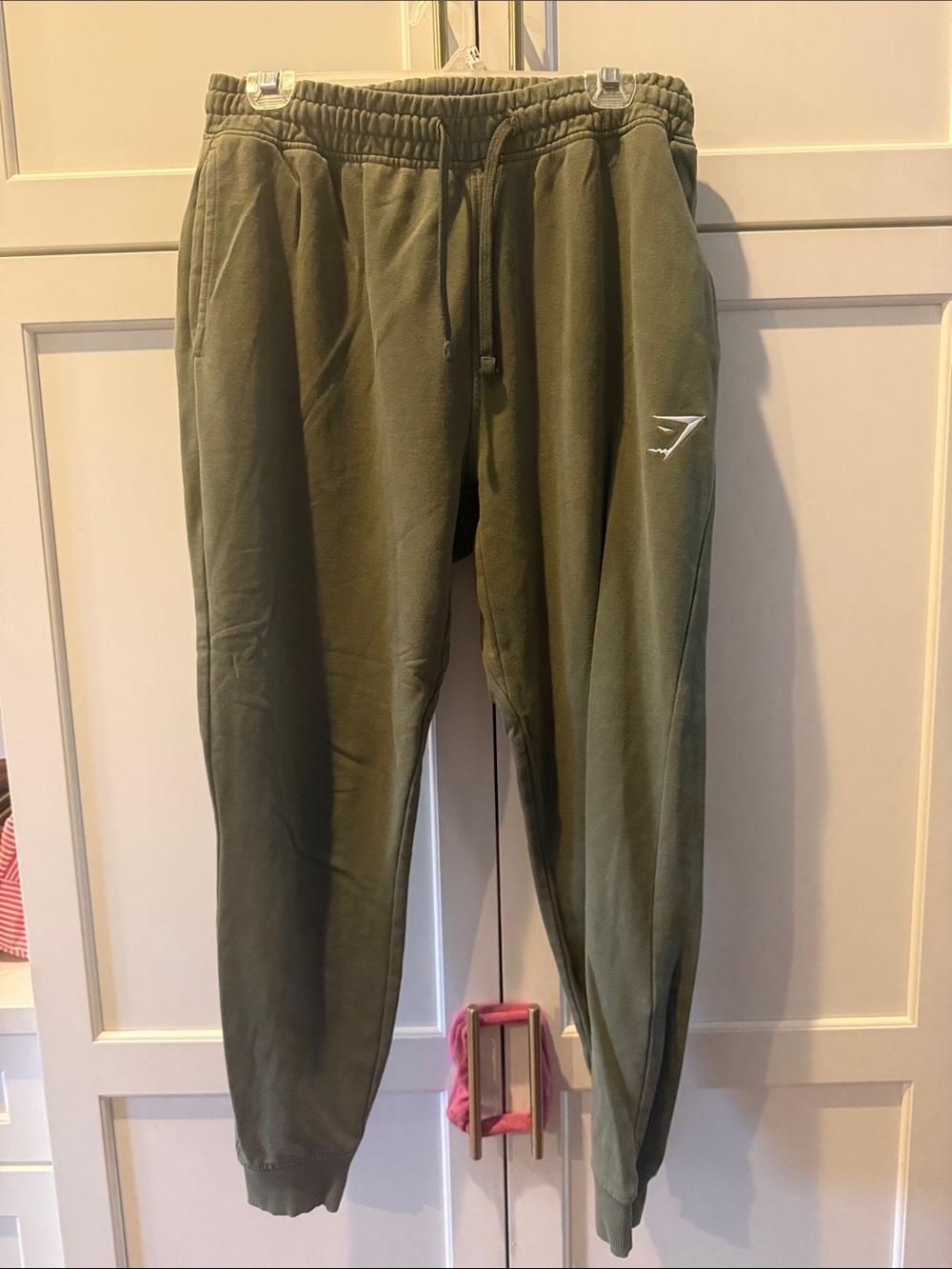 Gymshark Men's Olive Green Jogger Sweatpants medium
